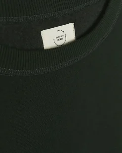 River Island Dark regular fit plain sweatshirt Green Outlet