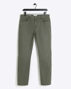 River Island Dark skinny fit jeans Green Outlet