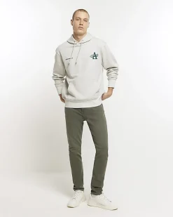 River Island Dark skinny fit jeans Green Outlet