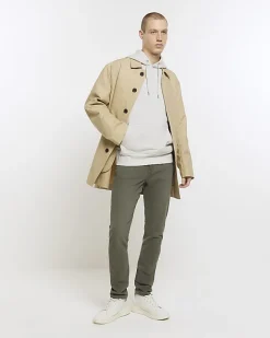 River Island Dark skinny fit jeans Green Outlet