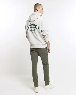 River Island Dark skinny fit jeans Green Outlet