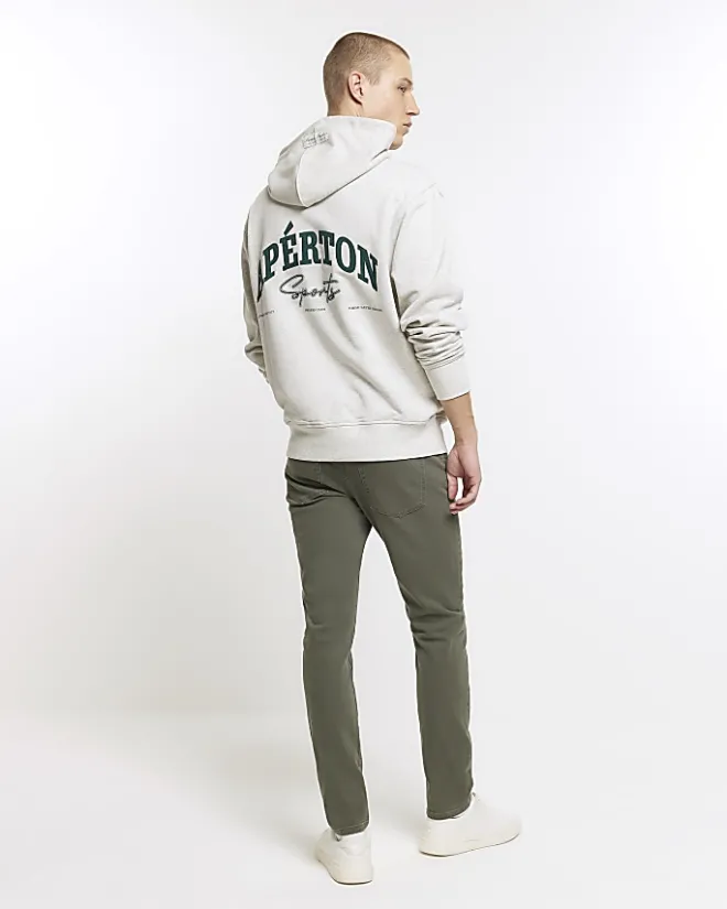 River Island Dark skinny fit jeans Green Outlet