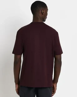 River Island Dark regular fit t-shirt Red New