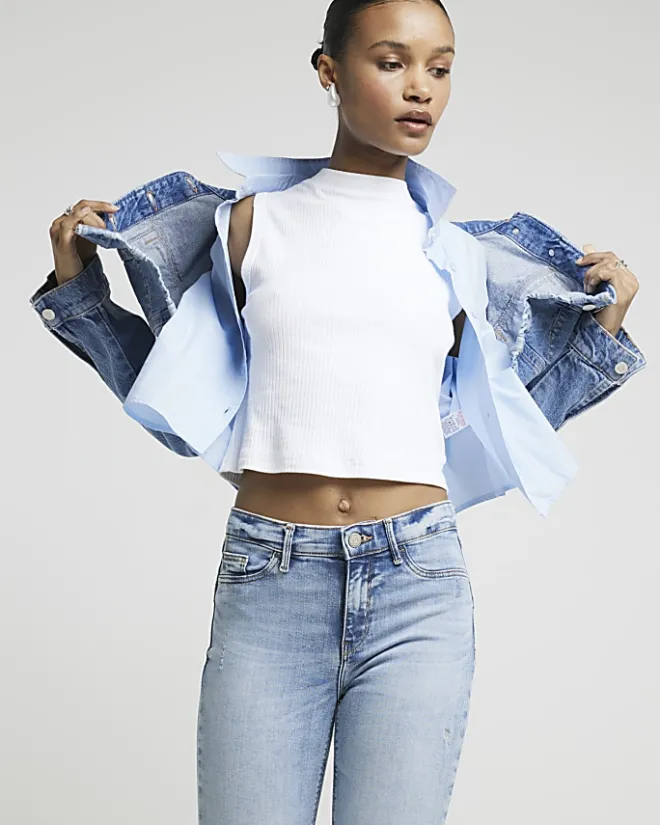 River Island Denim molly sculpt megan jeans Blue Best
