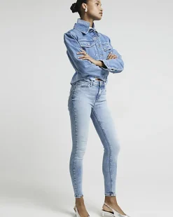 River Island Denim molly sculpt megan jeans Blue Best
