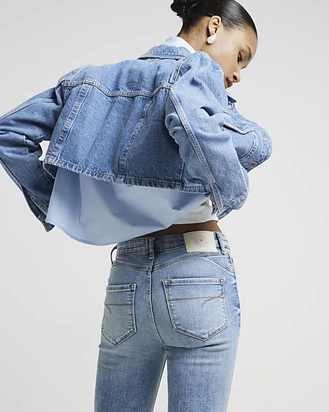 River Island Denim molly sculpt megan jeans Blue Best