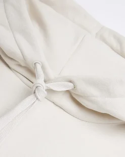 River Island Ecru regular fit plain hoodie Stone Online
