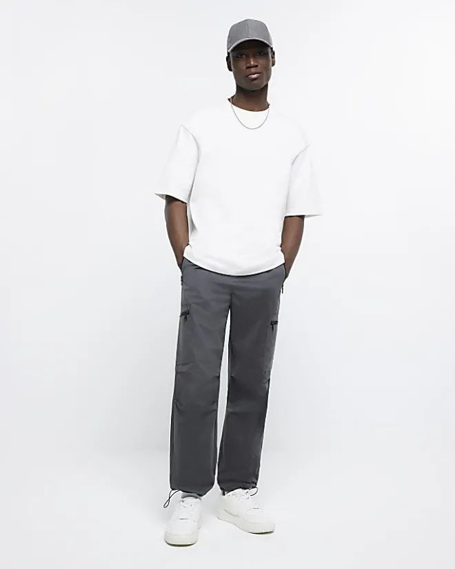 River Island Ecru RI Studio oversized fit t-shirt Stone Online
