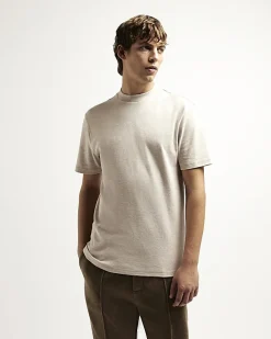 River Island Ecru RI studio slim fit t-shirt Stone New