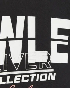 River Island Girls active mesh back t-shirt Black Online