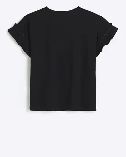 River Island Girls bee graphic t-shirt Black Hot