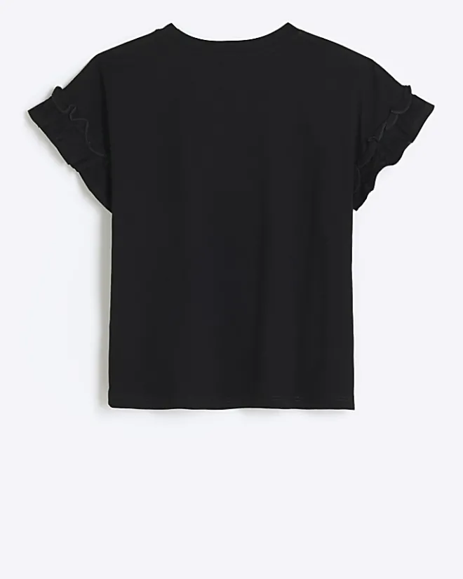 River Island Girls bee graphic t-shirt Black Hot