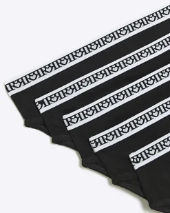 River Island Girls brief 10 pack Black Clearance