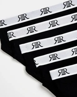 River Island Girls Briefs 10 Pack Black Hot