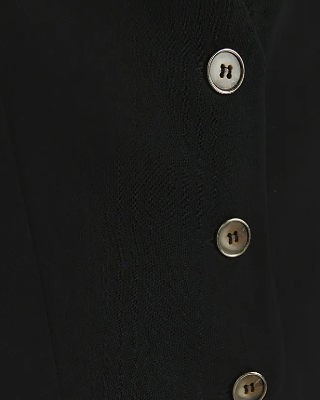 River Island Girls Button waistcoat Black Online