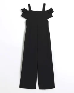 River Island Girls corsage jumpsuit Black Best
