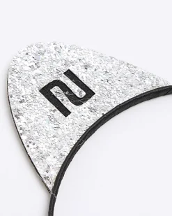 River Island Girls diamante cat ear hair band Black Best