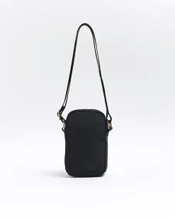 River Island Girls embroidered heart cross body bag Black Best
