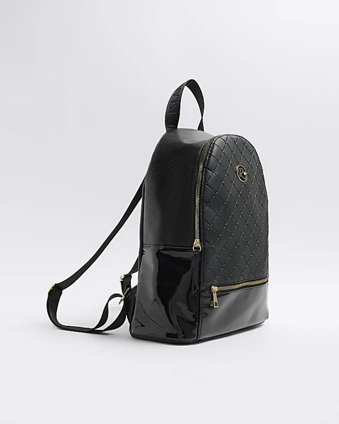 River Island Girls faux leather backpack bundle Black Sale