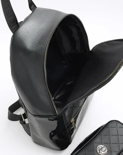 River Island Girls faux leather backpack bundle Black Sale