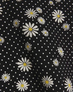 River Island Girls floral crop t-shirt Black Fashion