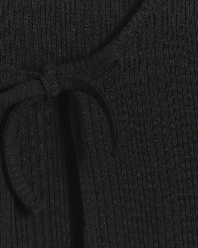River Island Girls frill hem cardigan Black Discount