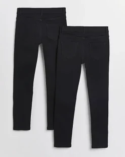 River Island Girls molly jeggings 2 pack Black Fashion