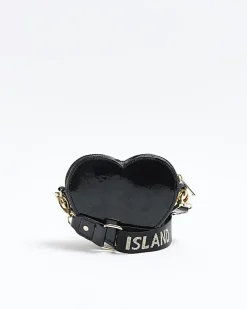 River Island Girls nylon heart cross body bag Black Sale