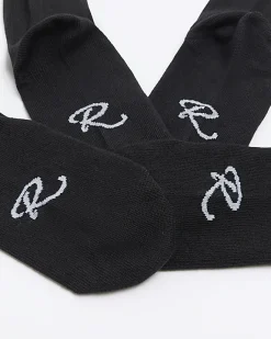 River Island Girls over the knee socks 2 pack Black Best