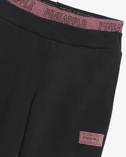 River Island Girls PINEAPPLE Glitter Waist Joggers Black Clearance