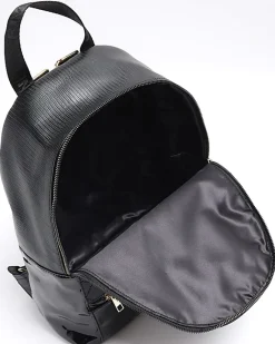 River Island Girls quilted bow detail backpack Black Best