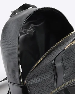 River Island Girls RI monogram backpack Black Online