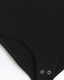 River Island Girls rib frill bodysuit Black Discount