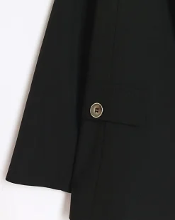 River Island Girls rolled sleeve blazer Black Discount