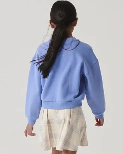 River Island Girls diamante graphic sweatshirt Blue Discount