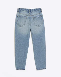 River Island Girls mom jeans Blue Clearance