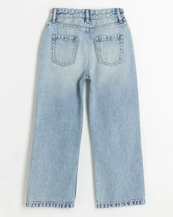 River Island Girls straight fit jeans Blue Clearance