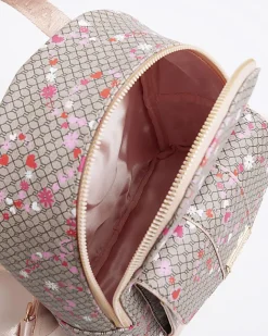 River Island Girls floral monogram backpack Brown Online