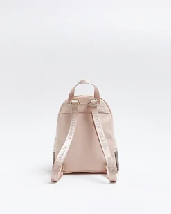 River Island Girls RI floral monogram backpack Brown Hot