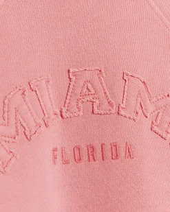 River Island Girls coral sweatshirt and joggers set Orange Clearance