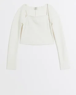 River Island Girls cardigan and cami top set Cream Outlet