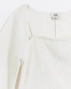 River Island Girls cardigan and cami top set Cream Outlet