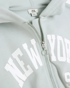 River Island Girls graphic hoodie and joggers set Green Best