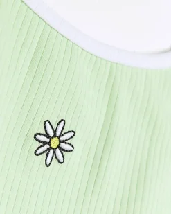 River Island Girls Ribbed Cami top 2 pack Green Best