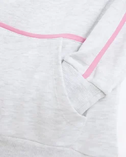 River Island Girls PINEAPPLE Ombre Logo Hoodie Grey Fashion