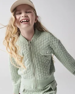 River Island Girls quilted jacket and skirt set Khaki Fashion