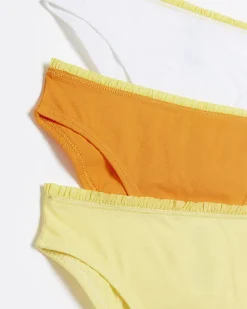 River Island Girls brief 6 pack Orange Discount