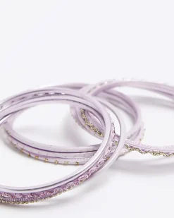 River Island Girls bangle bracelet 3 pack Pink New