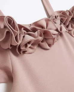 River Island Girls corsage jumpsuit Pink Hot