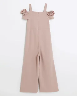 River Island Girls corsage jumpsuit Pink Hot